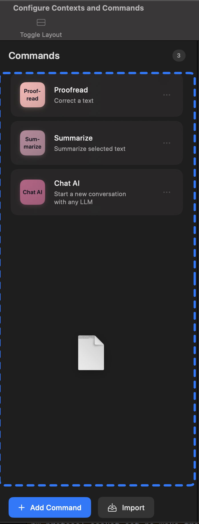 Drop Area